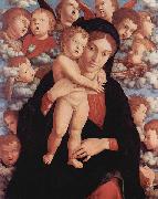 Andrea Mantegna Maria mit Kind und Engeln oil painting artist